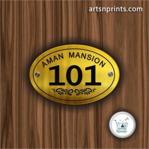 Stylish Door Number Plates in Goa | Hotels, Lodges, Apartments & Homes