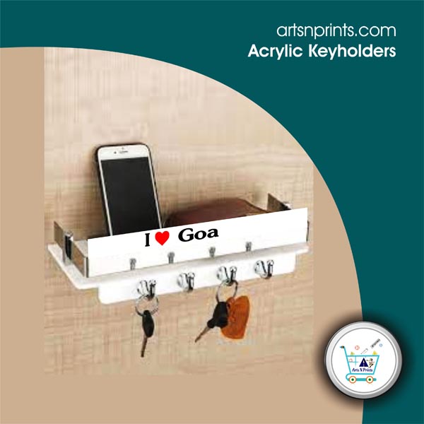 I LOVE Goa custom acrylic keyholder shop by GoaArtsNprints