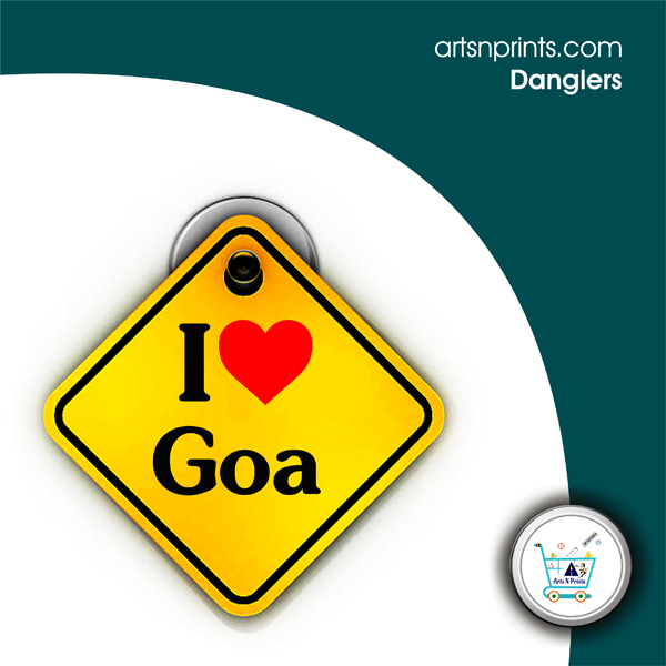 I Love GOA custom car dangler by artsnprints