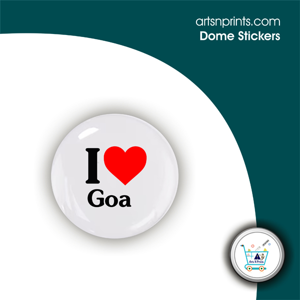 I love GOA customised dome epoxy stickers by artsNprints